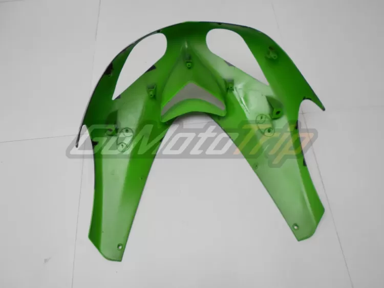 2006 2007 Kawasaki Ninja Zx 10r Black Green Fairing3 8