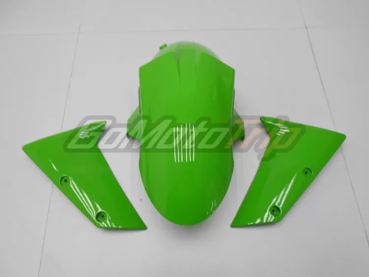 2006 2007 Kawasaki Ninja Zx 10r Black Green Fairing3 9