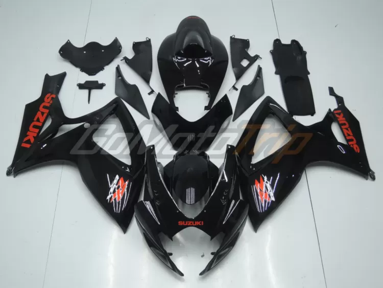 2006 2007 Suzuki K6 Black Fairing 1