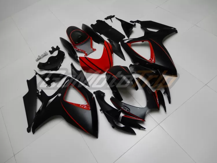 2006 2007 Suzuki K6 Black Red Fairing2 3