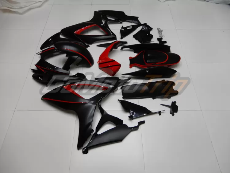 2006 2007 Suzuki K6 Black Red Fairing2 4