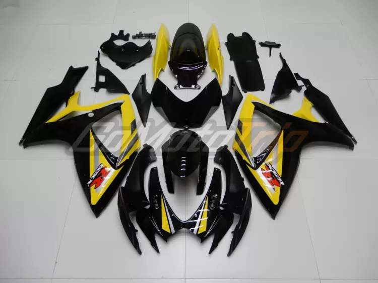 2006 2007 Suzuki K6 Black Yellow Fairing 1