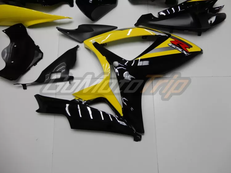 2006 2007 Suzuki K6 Black Yellow Fairing 11