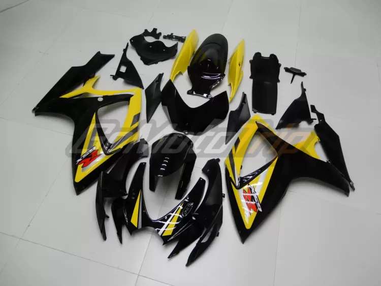 2006 2007 Suzuki K6 Black Yellow Fairing 2