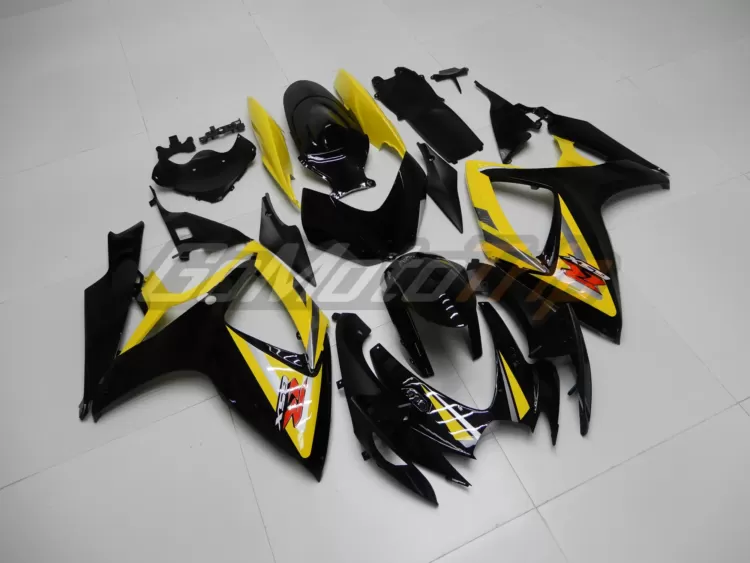 2006 2007 Suzuki K6 Black Yellow Fairing 3