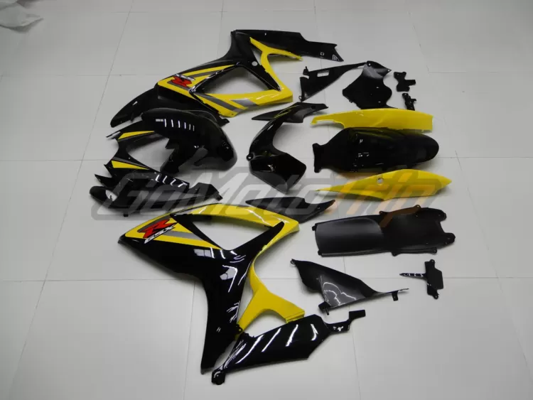 2006 2007 Suzuki K6 Black Yellow Fairing 4