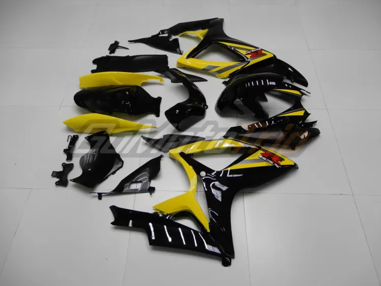 2006 2007 Suzuki K6 Black Yellow Fairing 5