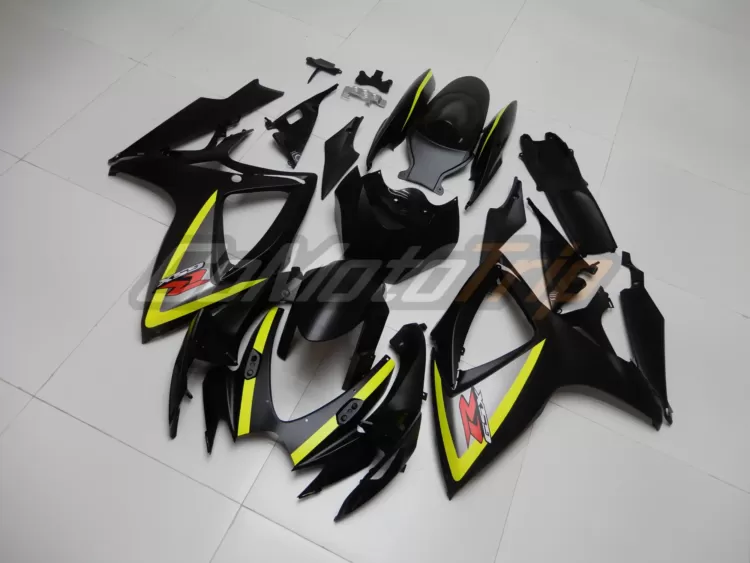 2006 2007 Suzuki K6 Black Yellow Fairing2 2