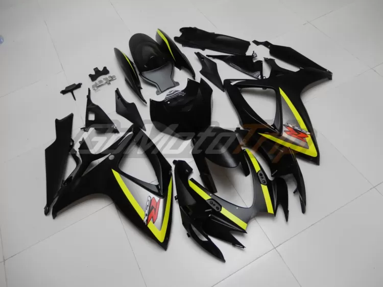 2006 2007 Suzuki K6 Black Yellow Fairing2 3