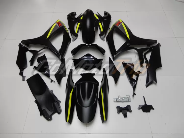 2006 2007 Suzuki K6 Black Yellow Fairing2 6