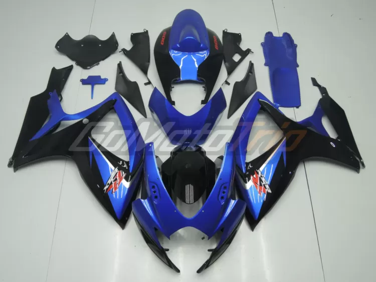 2006 2007 Suzuki K6 Blue Black Fairing 1