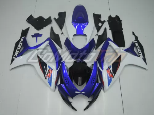 2006 2007 Suzuki K6 Blue White Fairing Kit 1