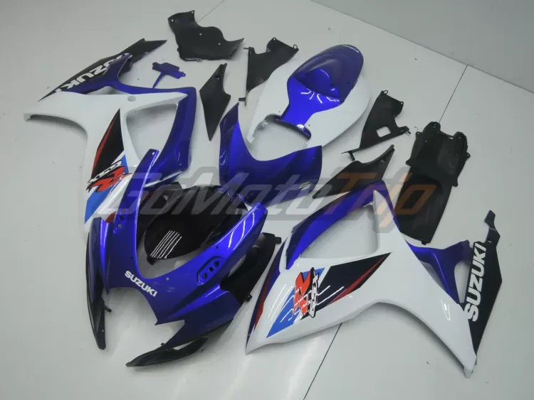 2006 2007 Suzuki K6 Blue White Fairing Kit 2