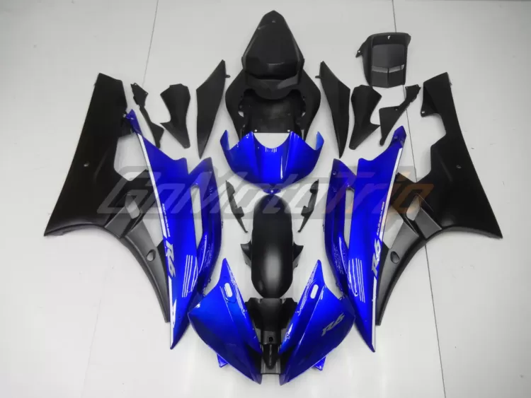 2006 2007 Yamaha Yzf R6 Blue Black Fairing2 1