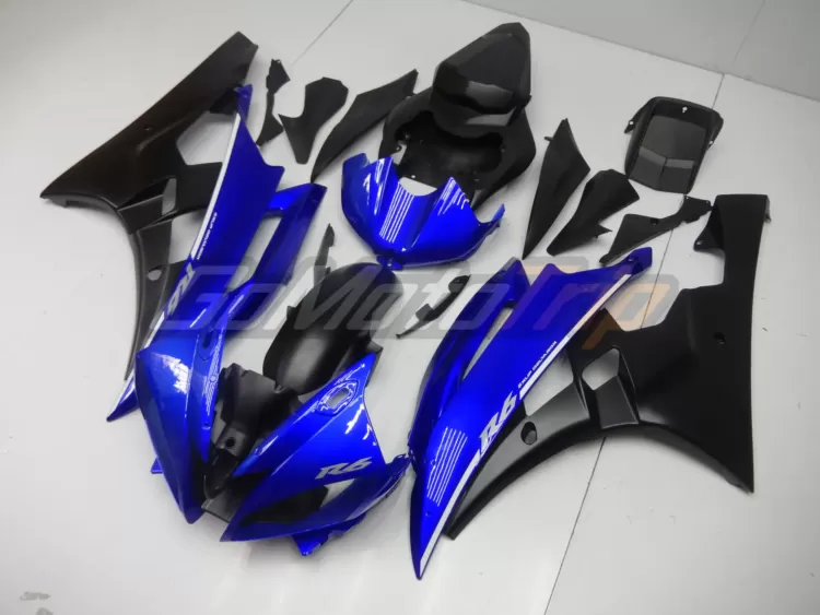 2006 2007 Yamaha Yzf R6 Blue Black Fairing2 2