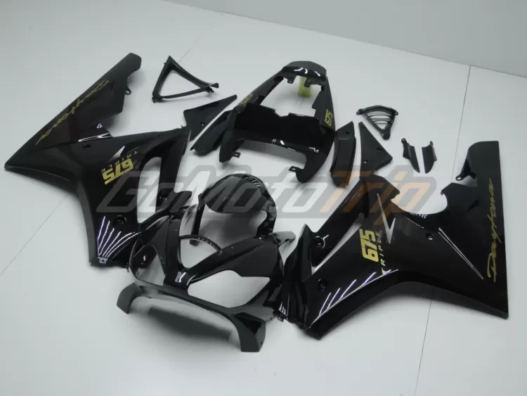 2006 2008 Triumph Daytona 675 Black Fairing2 2