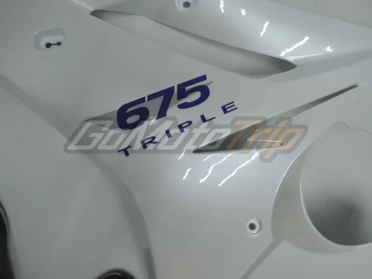 2006 2008 Triumph Daytona 675 Pearl White Fairing 7