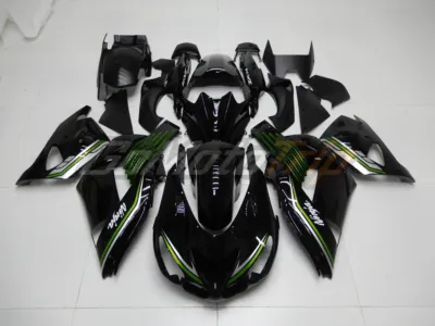 2006 2011 Kawasaki Ninja Zx 14r Black Fairing 1