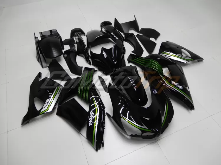 2006 2011 Kawasaki Ninja Zx 14r Black Fairing 3