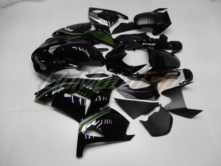 2006 2011 Kawasaki Ninja Zx 14r Black Fairing 4