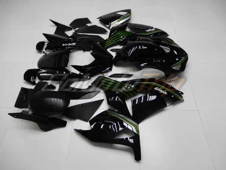 2006 2011 Kawasaki Ninja Zx 14r Black Fairing 5