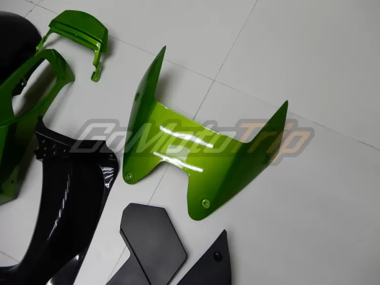 2006 2011 Kawasaki Ninja Zx 14r Black Green Fairing 11