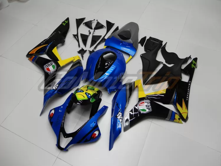 2007 2008 Honda Cbr600rr Rossi Shark Fairing 2