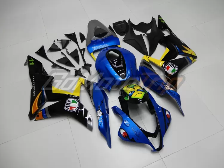 2007 2008 Honda Cbr600rr Rossi Shark Fairing 3