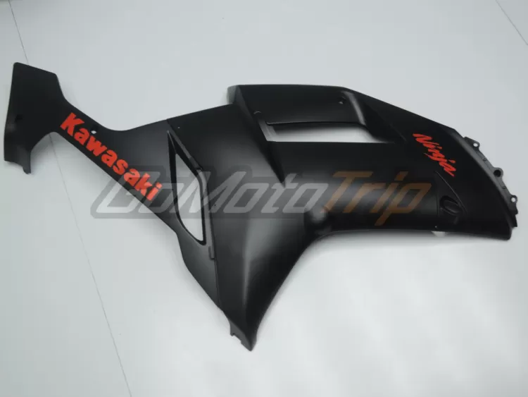 2007 2008 Kawasaki Ninja Zx 6r Black Fairing3 9