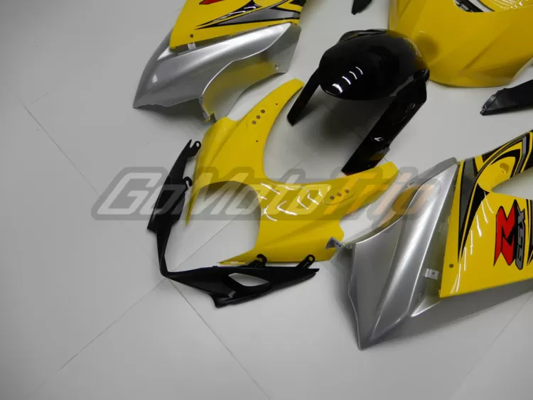 2007 2008 Suzuki Gsx R1000 Yellow Silver Fairing 6