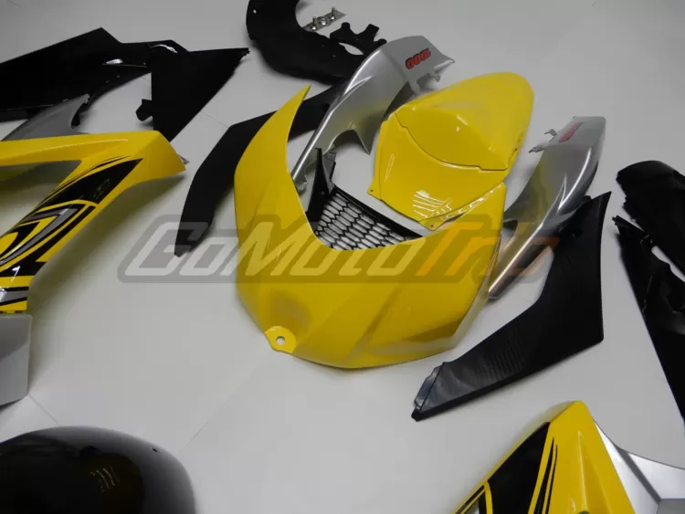 2007 2008 Suzuki Gsx R1000 Yellow Silver Fairing 8