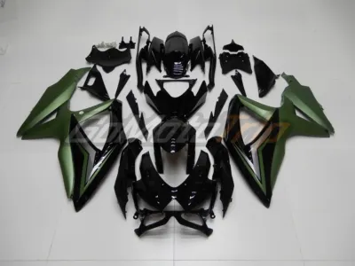 2008 2010 Suzuki K8 Black Green Fairing 1