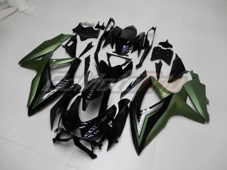 2008 2010 Suzuki K8 Black Green Fairing 2