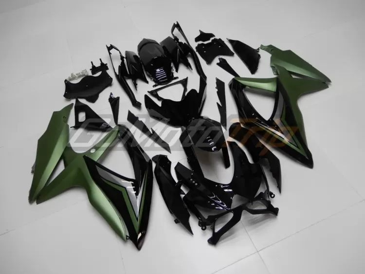 2008 2010 Suzuki K8 Black Green Fairing 3