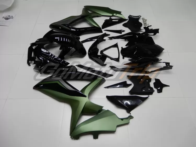 2008 2010 Suzuki K8 Black Green Fairing 4