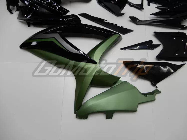 2008 2010 Suzuki K8 Black Green Fairing 6