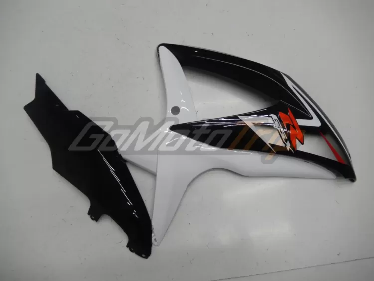 2008 2010 Suzuki K8 Black White Fairing 15