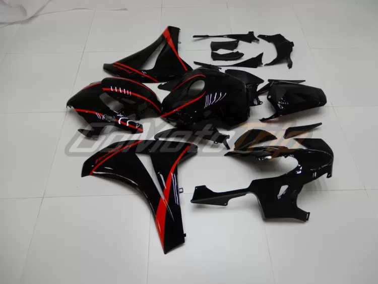 2008 2011 Honda Cbr1000rr Black Red Fairing 4