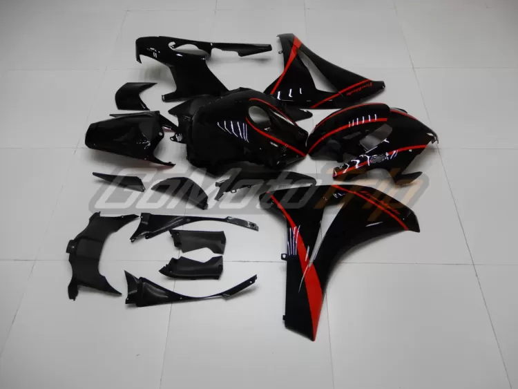 2008 2011 Honda Cbr1000rr Black Red Fairing 5