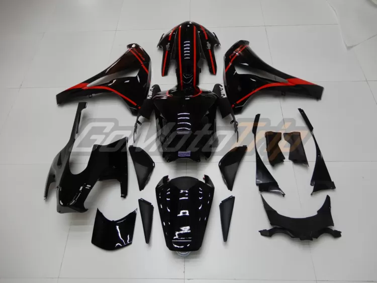 2008 2011 Honda Cbr1000rr Black Red Fairing 6