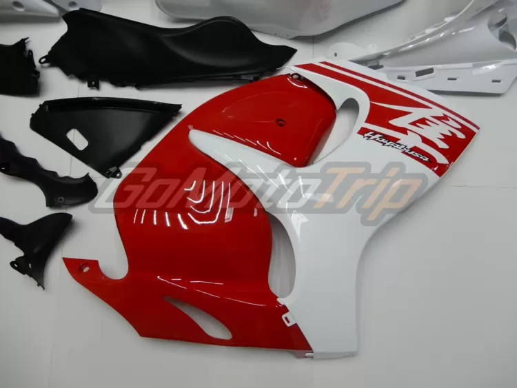 2008 2020 Suzuki Hayabusa White Red Fairing 10