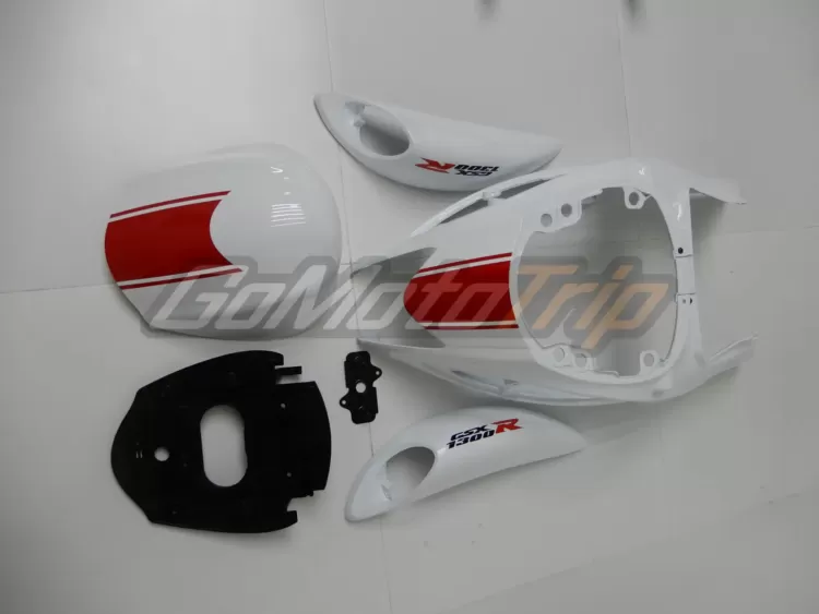 2008 2020 Suzuki Hayabusa White Red Fairing 12