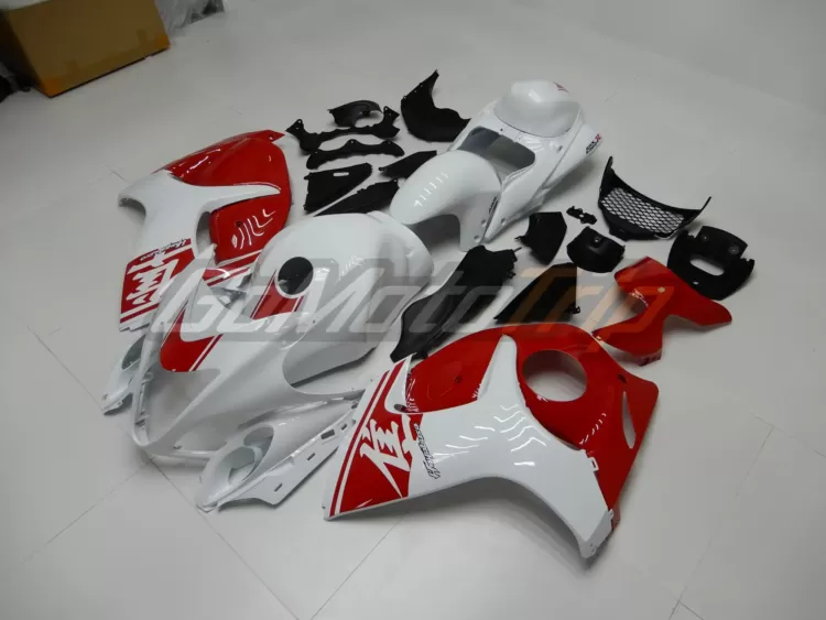 2008 2020 Suzuki Hayabusa White Red Fairing 2