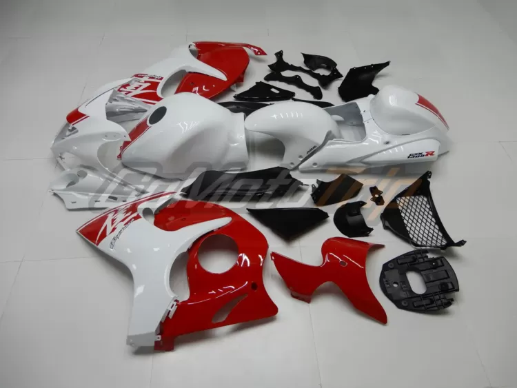 2008 2020 Suzuki Hayabusa White Red Fairing 4