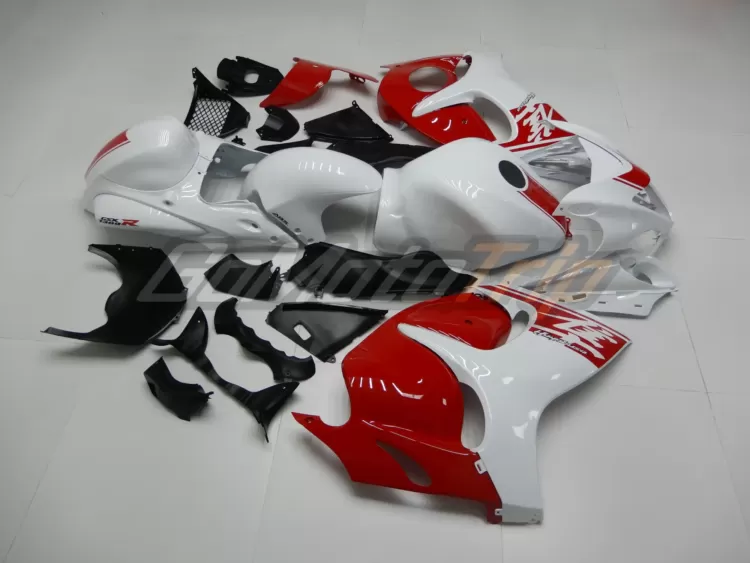 2008 2020 Suzuki Hayabusa White Red Fairing 5