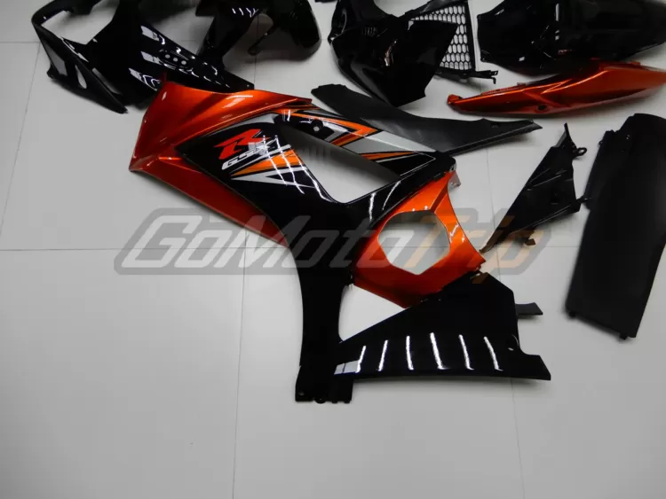 2008 Suzuki Gsx R1000 Black Orange Fairing 10