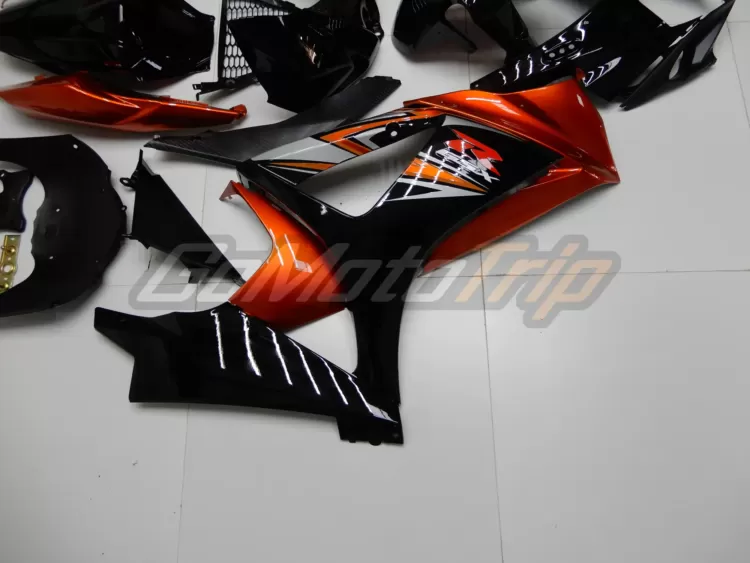 2008 Suzuki Gsx R1000 Black Orange Fairing 11