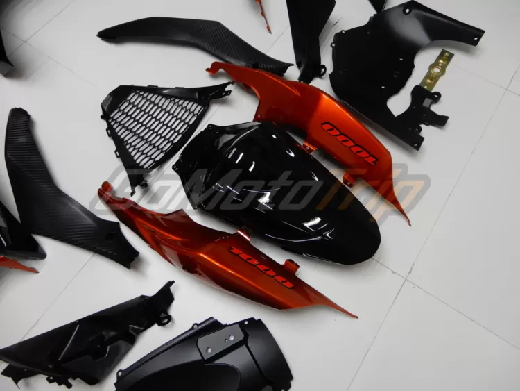 2008 Suzuki Gsx R1000 Black Orange Fairing 12