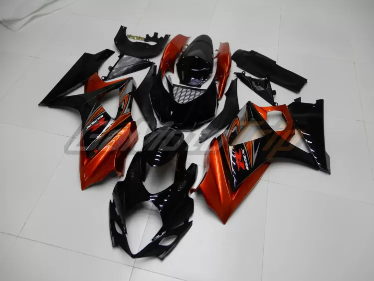 2008 Suzuki Gsx R1000 Black Orange Fairing 2