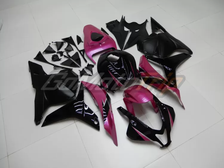 2009 2012 Honda Cbr600rr Black Pink Fairing 3